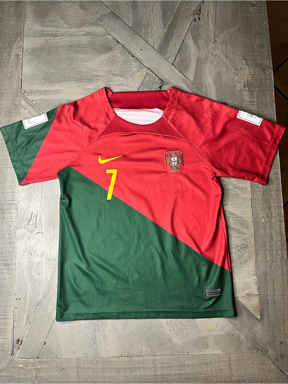 Portugal Kids' Red & Green Soccer Jersey - Nike